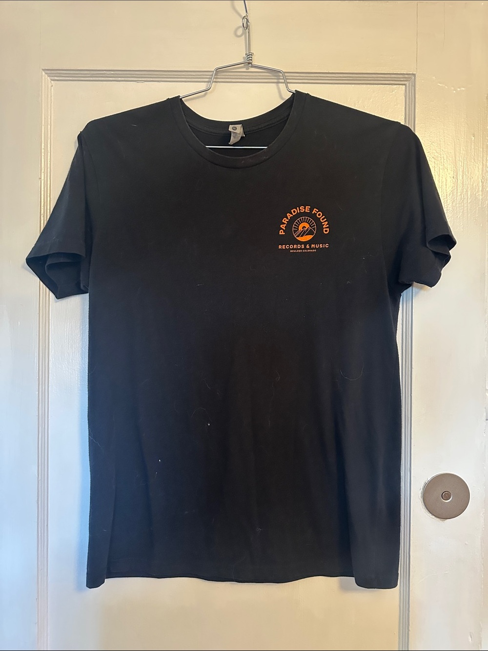 Black Graphic Tee - Records & Music Logo